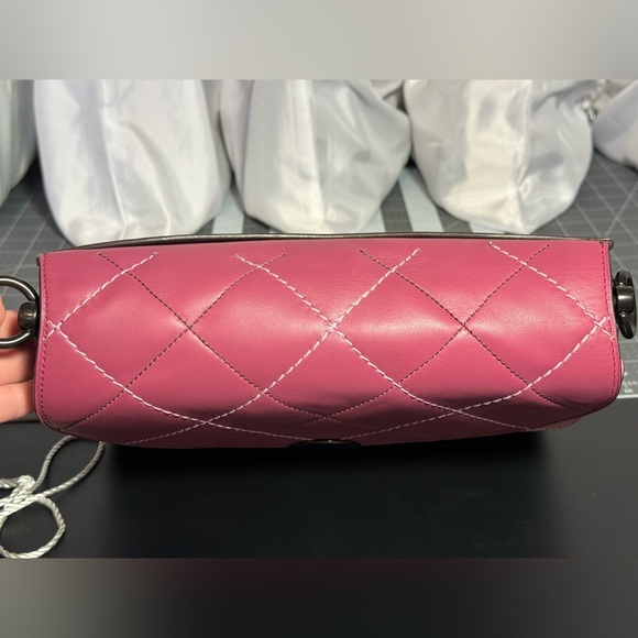 Coach Upcrafted Dreamer Shoulder Bag In Colorblock With Whipstitch & Quilting - Picture 7 of 15